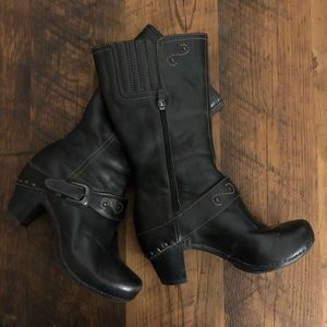 Dansko Black Boots - practically new - Size 38